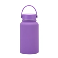 Purple matte 650ml stainless steel vacuum insulated sports bottle with carry strap - 650ml / Regular Fit / Violet