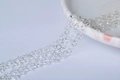 DIY jewelry making supplies with 5mm silver hollow star metal chain links for necklaces - Silver (Copper)