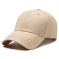 Classic light khaki baseball cap in twill cotton with adjustable strap for men and women - Adjustable / Apricot