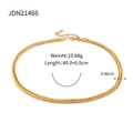 Dettagli della collana intrecciata oro con lunghezza 40,0+6,0cm e peso 19,84g - Collana Intrecciata (JDN21466)