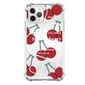 Mirror phone case with cherry pattern and heart design for iPhone 15 Pro and 16 models - BQ2322 Mirror Finish / iPhone 16 PRO