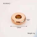 Distanziatore in acciaio inossidabile placcato oro rosa 18K da 13mm per gioielli fai-da-te - Perla Distanziatrice 13mm (KLJ2614-Z) / Oro rosa