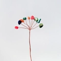 Handcrafted copper wire money tree featuring colorful natural crystal stone variants - 15CM / Multicolor Shell