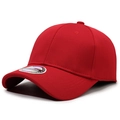 Classic red baseball cap in spandex fabric, size 57-58CM, for outdoor sports and sun protection - One Size / Red
