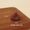 Miniature brown simulation cream dollhouse DIY accessory with 3cm base and 2.5cm height - Pagoda Candy-Chocolate