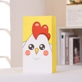 Cartoon farm chicken kraft paper gift bag with handles for party favors and events - Yellow Chicken/811-5