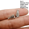 Antique silver flower shape alloy bead cap spacer for DIY jewelry making 7x12mm - Style 6