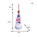 Patriottische kabouter met gebreide muts sterren en strepen afmetingen 17cm hoog - Stijl 1 (Baard)