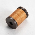 0.4mm round waxed thread in tan brown color on a dark spool for leather hand sewing - 0.4mm/110m / #10 Light Brown