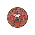 Enamel pin badge featuring red cartoon meme character with text DO U NO DE WAE? - Explorer Style (QHXZ1314)