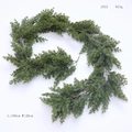 Realistic 180cm Norfolk pine garland in dark green for mantel and holiday decoration - TT180-01 (148 Heads)