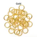 Bulk gold plated jump rings for handmade DIY jewelry and necklace connection parts - 1.2*10mm / Gold