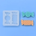 DIY candy shape silicone mold for cake baking with spiral and striped texture designs - Candy Shape (456)