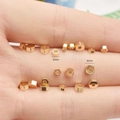14K vergoldete Sechskant-Abstandshalter-Perlen in 3mm und 4mm für DIY-Schmuckherstellung - 3mm / 14K Gold