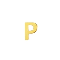 Minimalist 14K gold plated titanium steel letter P pendant for DIY jewelry - Letter P