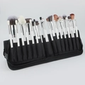 Set di 30 pennelli da trucco professionali con manico bianco e astuccio da viaggio nero - Set da 30 Pezzi Con Borsa / Bianco