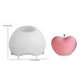 3D heart silicone mold with dimensions for DIY candles and handmade plaster crafts - Small Heart Candle Mold