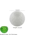 Spherical silicone mold with dotted texture for DIY candle holders and planters - No. 3 Polka Dot Storage Box Mold