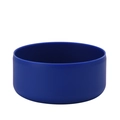 Blue silicone protective sleeve for wide mouth flask base with non-slip thickened design - Sapphire Blue