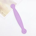 Purple faux leather wrist strap with fine stitching for phone cases and bags - Purple