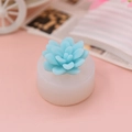 Succulent shaped silicone mold for DIY candle making with blue succulent wax sample - Succulent Shape (3) / Style 3