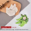 Moule en silicone en forme de pois pour pierres aromatiques et savon DIY - Légume-Pois