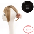French style 3D hair topper bangs extension in golden brown synthetic fiber - 108 Golden Brown