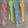 Ninja NC299AM Series ice cream spoons set in pink, green, blue, and yellow colors - 4 Spoons / Assorted Color Spoons