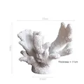 Escultura de coral minimalista de resina blanca con textura realista para mesa de hogar - Grande / Blanco