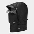 Detalle de pasamontañas de invierno negro cortavientos con acolchado cálido y máscara - Talla única / Negro