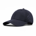 Quick-dry navy blue baseball cap with breathable mesh and GLWR GOLF side embroidery - Adjustable / Navy Blue