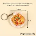 Realistic garlic scallop keychain charm with artificial red chili and green onion details - High Garlic Scallop - Keychain