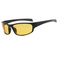 Outdoor sports cycling sunglasses with black frame and yellow night vision lenses - Black Frame Yellow Lens
