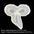 Stampo in silicone a forma di fiocco con misure per creazioni fai-da-te in resina - Stile Fiocco 1 (16687)