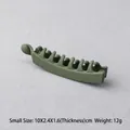 Morandi green matte banana hair clip for women with multi-teeth design 10cm size - Small / Army Green
