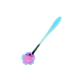 Rainbow gradient stainless steel spoon with cherry blossom petal shaped head - Rainbow / Cherry Blossom