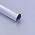 Macro shot of silver tissue paper roll with brushed metallic texture for bouquet gift wrapping - Silver