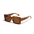 Gafas de sol cuadradas de gran tamaño con montura de carey y cristales marrones - Carey Lente Té