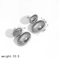 Orecchini a goccia in argento lucido con dimensioni precise e specifiche del peso - Argento