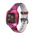 Ersatzarmband in Pink und Lila Nebel-Design für Garmin Vivofit JR3 mit Iron Man Motiv - Sternenrot
