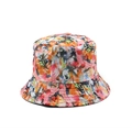 Close-up of vibrant graffiti bucket hat featuring precise stitching and cotton blend fabric - Street Art Spray Paint Graffiti (06)