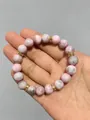 10MM Polished Pink Zebra Gold Spacers