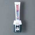 Automatic toothpaste dispenser in white and deep blue transparent finish with aswei logo - Jelly Blue [Modern Style]