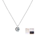 Halskette aus S925 Sterlingsilber mit 0,50 Karat Moissanit-Anhänger und GRA-Zertifikat - S925 Sterlingsilber (0.50Ct)
