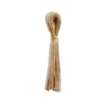 Close-up of natural fiber jute twine bundle tied with a gold band for gift wrapping - Natural Jute Twine (25cm)