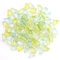 15mm butterfly glass beads with yellow and light blue gradient for DIY jewelry - Green Yellow