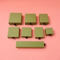 Olive green drawer-style jewelry boxes for rings and necklaces in various sizes - 21x4.5x3.5cm / Pine Green