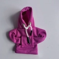 Mini car gear shift hoodie cover in bright rose pink color with white drawstring - Purple with Eyelets