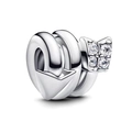 Exquisite silver arrow charm bead with sparkling cubic zirconia for heart bracelets - Standard Spec / Silver Arrow Style / 032