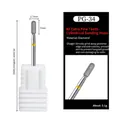 PG-34 diamond nail drill bit with yellow ring for Russian manicure cuticle removal - PG-34 XF-Cylinder